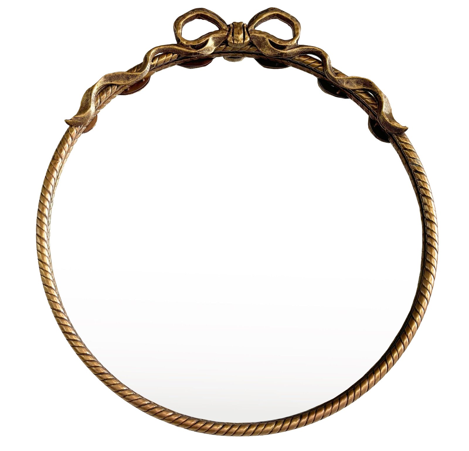 The Iron Frame + Resin “Head” Round Mirror