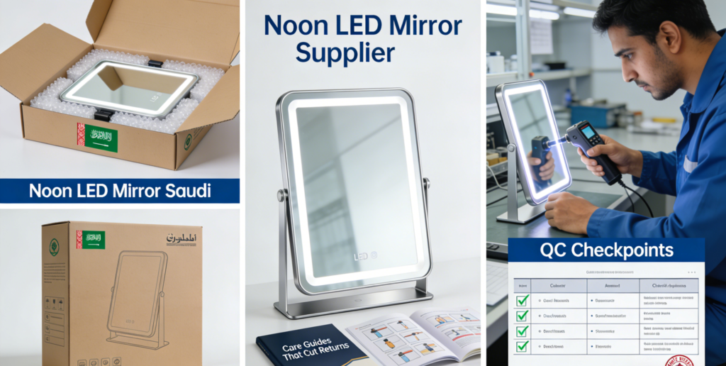 noon LED mirror supplier Saudi