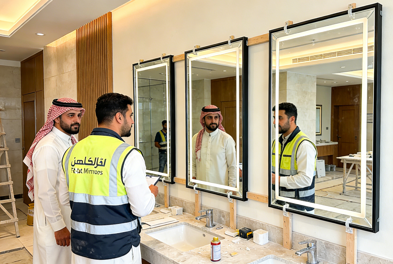 Hospitality Fit-Out Mirrors in KSA