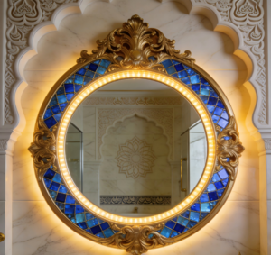 modern rectangular LED mirror supplier KSA