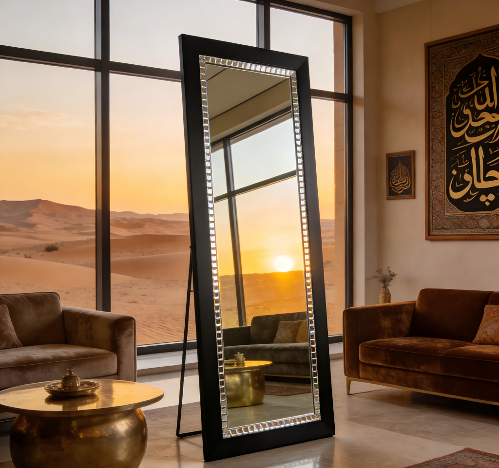 quiet luxury standing mirrors KSA