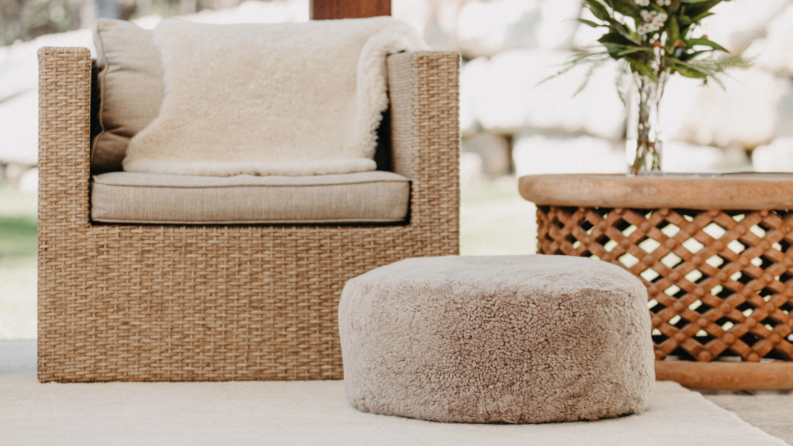 Custom Ottoman & Shearling Ottoman Wholesale