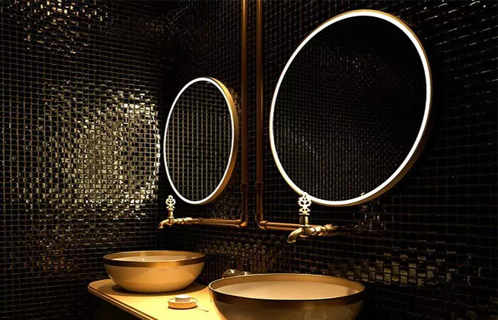 Hospitality Mirror Supply: LED Bathroom Mirrors & Jeweled Lobby Looks for KSA