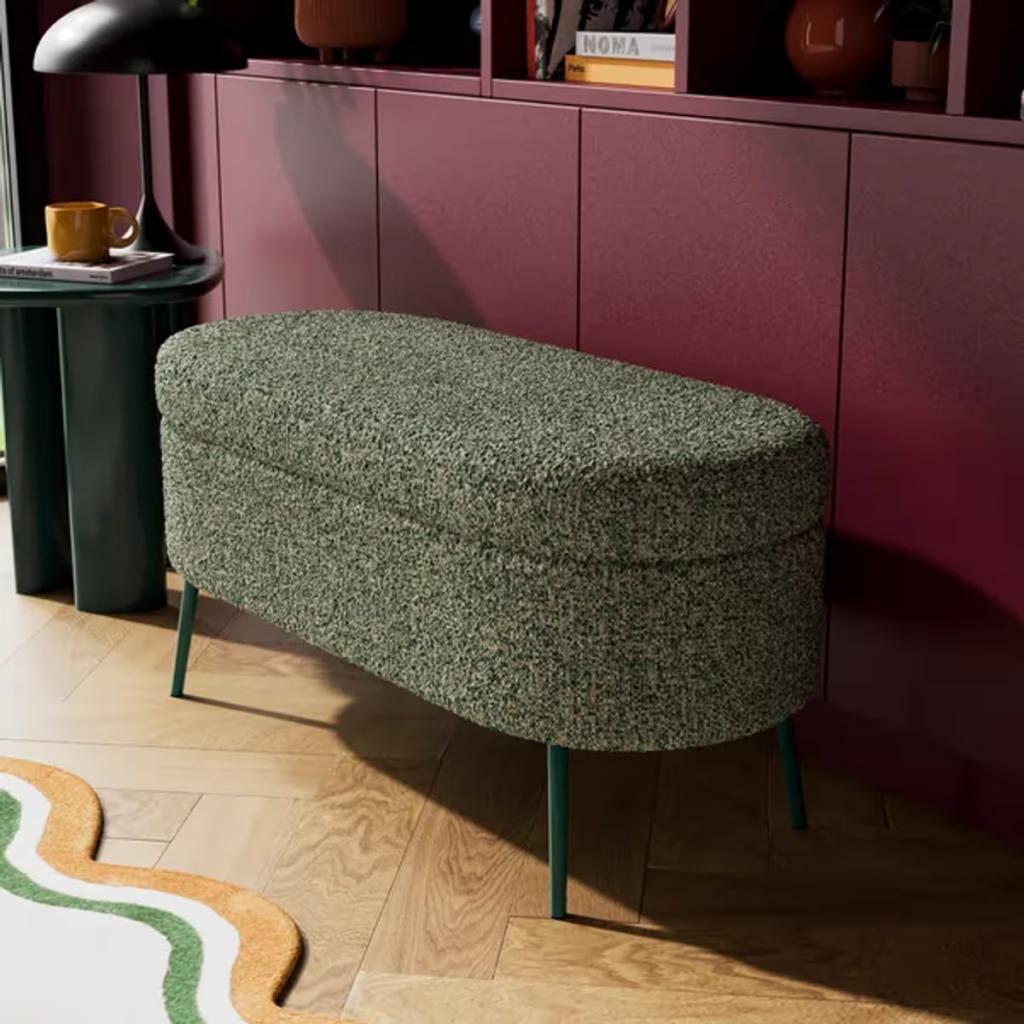 UK Storage Ottoman Supplier Bouclé & Shearling Ottoman Wholesale for Retail