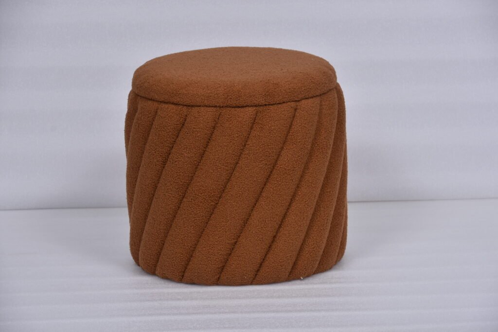 Boutique Hotel Ottoman | Contract-Ready Tufted, Skirted & Bouclé Ottomans for Retail Chains
