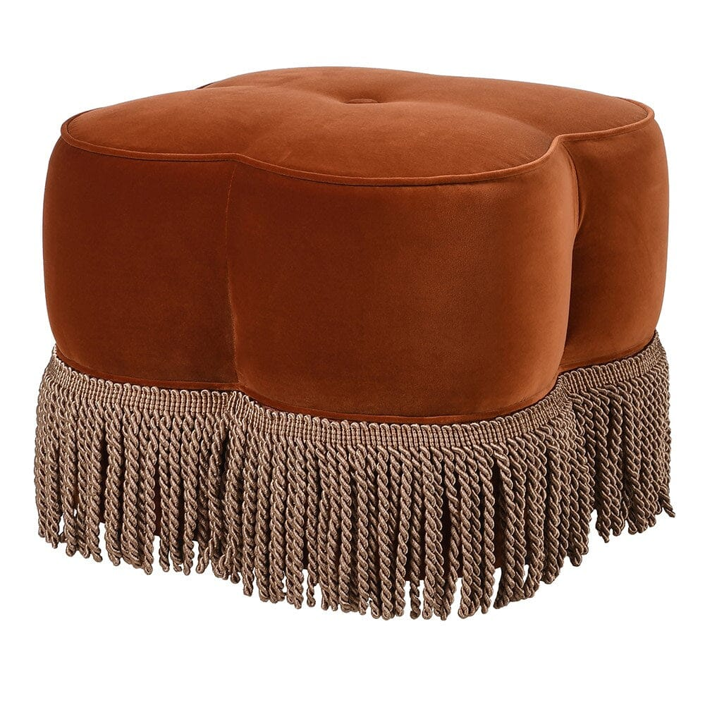 Burnt Orange Velvet Ottoman for Canadian Retail Buyers Trend-Based Curation & Ottoman Supplier Strategy
