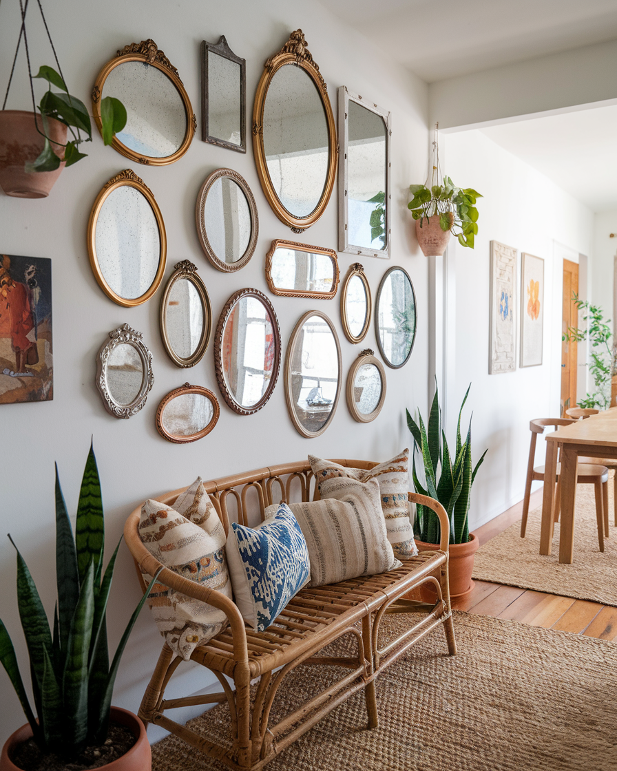 Smoked Mirror for Retail Buyers Brass Frame Mirror Supplier & Seller-Ready Collection