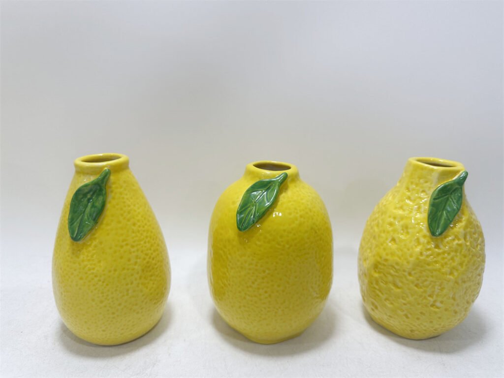 Lemon Vase for Retail Buyers | Teruier Handcrafted Ceramic Decor Supplier