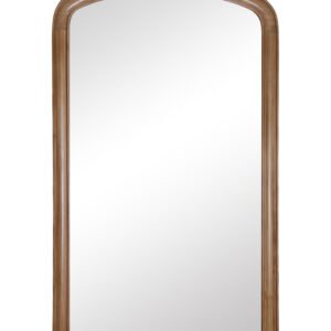 Large Arched Wood Wall Mirror | Natural Frame Mirror
