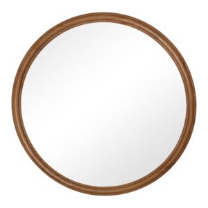 Round Wood Wall Mirror | Large Natural Frame Mirror