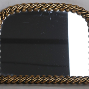 Small Antique Gold Arched Mirror | Braided Frame Wall Mirror