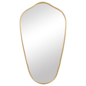 A Gold Oval Mirror With Just Enough Irregularity to Feel New
