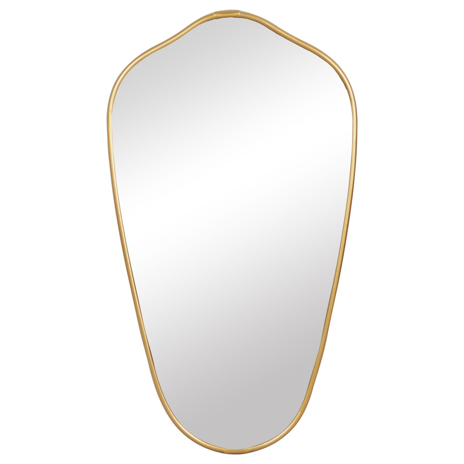 A Gold Oval Mirror With Just Enough Irregularity to Feel New