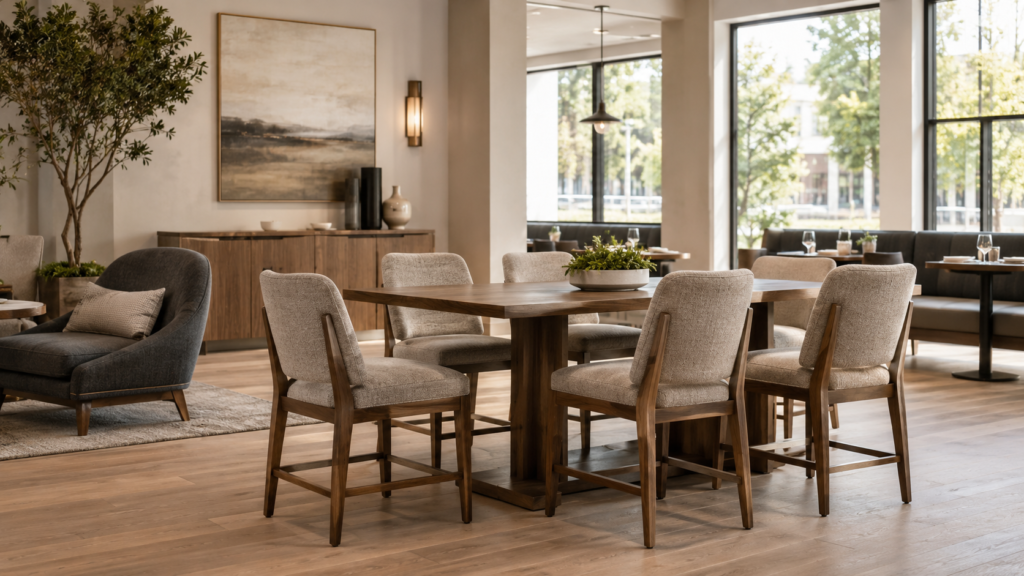 Commercial Upholstered Dining Chairs How U.S. Buyers Choose Seating That Works Beyond the Showroom