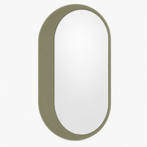 Soft Olive Offset Full-Length Floor Mirror