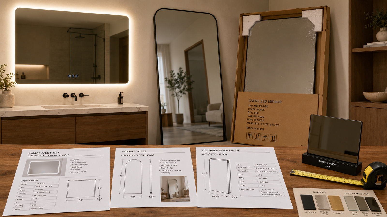 Spec Sheets and Product Notes: How U.S. Mirror Buyers Avoid Costly Sourcing Mistakes