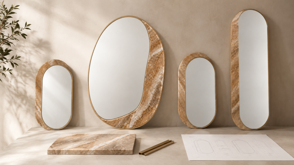 Teruier Advances the TMR27-NM Natural Marble Mirror Collection from Design Concept to Production Development