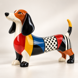 Pop Art Dachshund Sculpture
