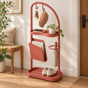 Stylish All-in-One Storage for Modern Entryways