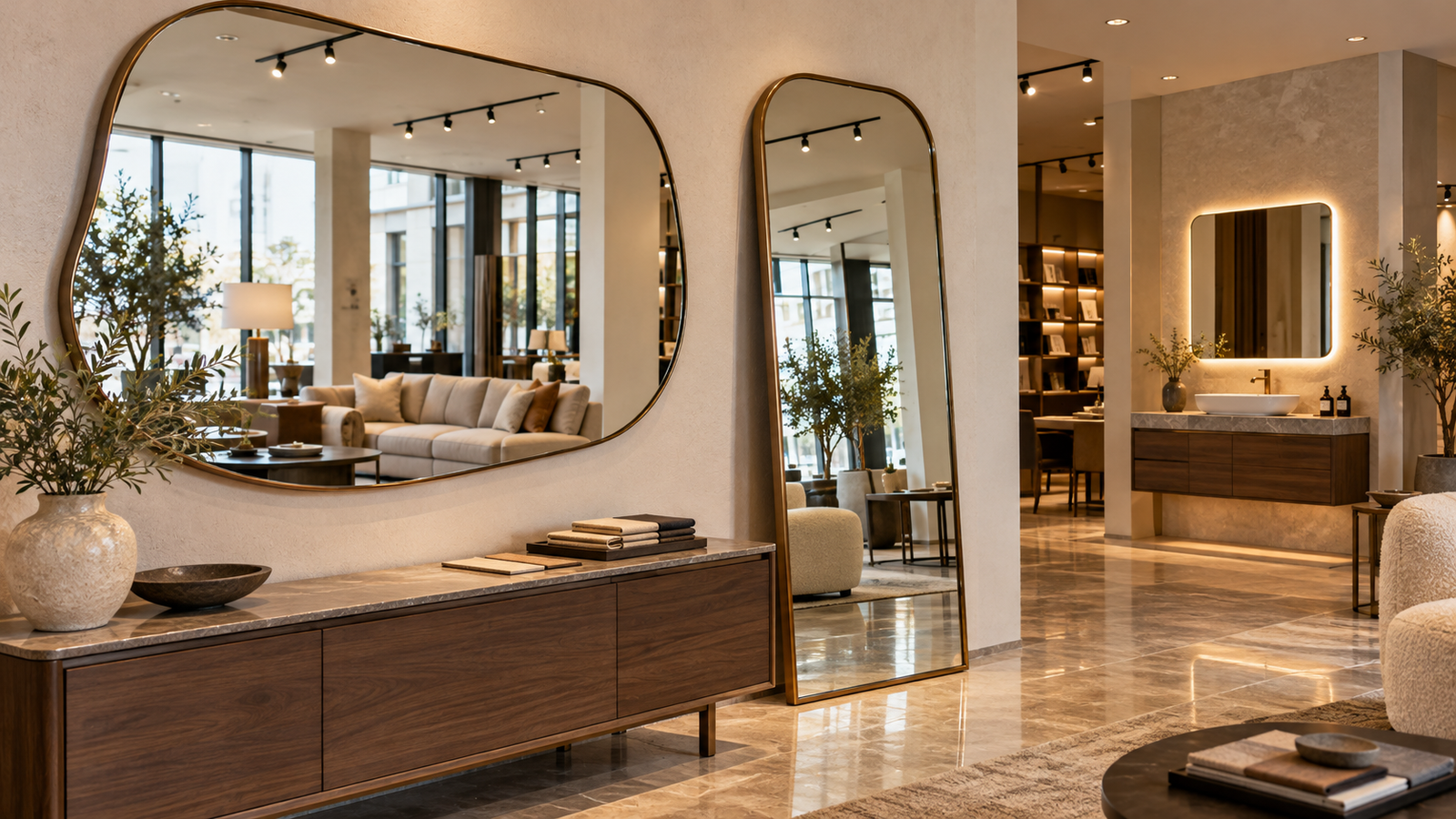 UAE Showroom Mirrors Wholesale | Wall & Bathroom Mirror Buying Guide